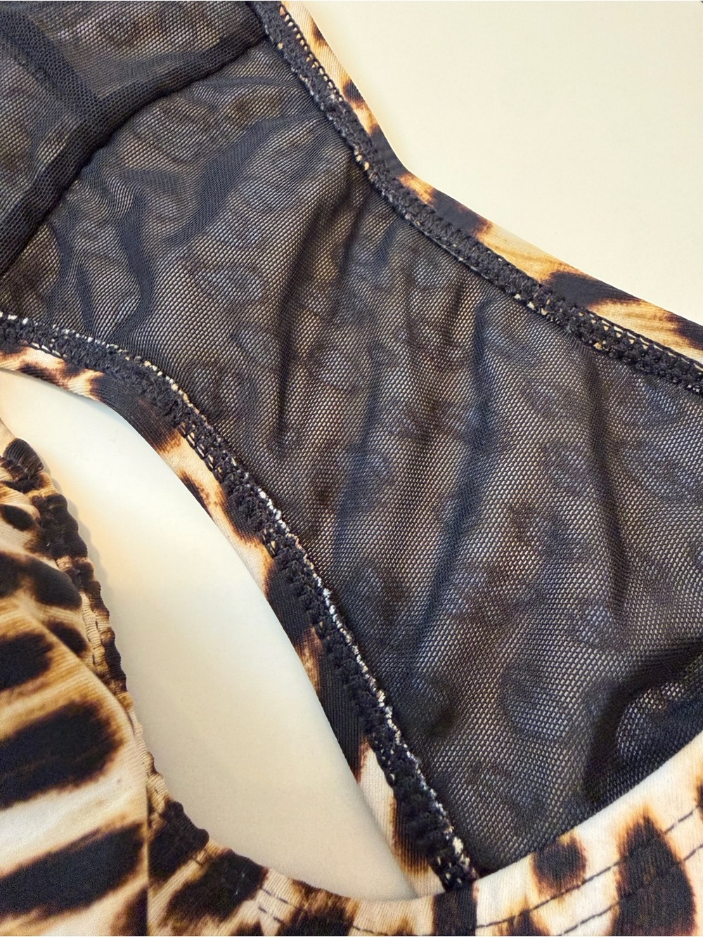 LIKE NEW Torrid Leopard Cap Sleeve Active Wireless Scoop Back One Piece Swimsuit - Picture 9 of 14